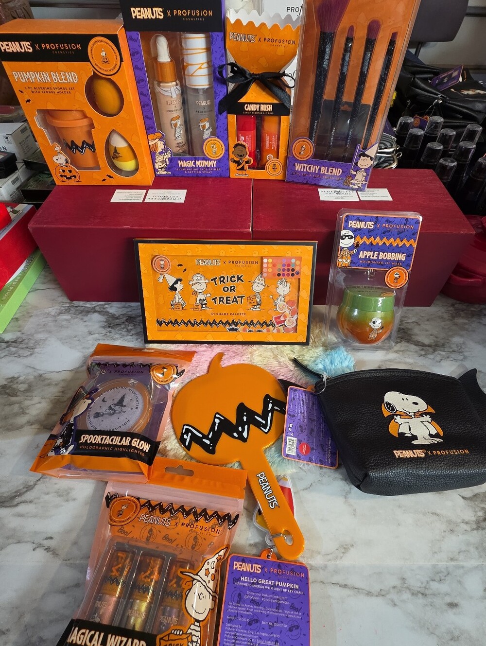 HTF PEANUTS Trick or Treat Halloween SET OF 10